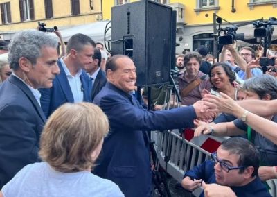 Biagio Maimone intervista il Presidente di Forza Italia Silvio Berlusconi per America Oggi TV e Giornale delle Partite IVA