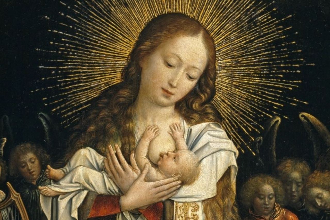 quadro rinascimentale che rappresenta la Madonna con Gesù Bambino
